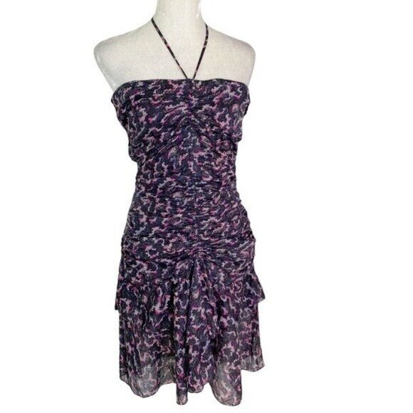 NWT Isabel Marant Etoile Ilanka Ruched Halter Dress Size 40 US 8 - Picture 6 of 12